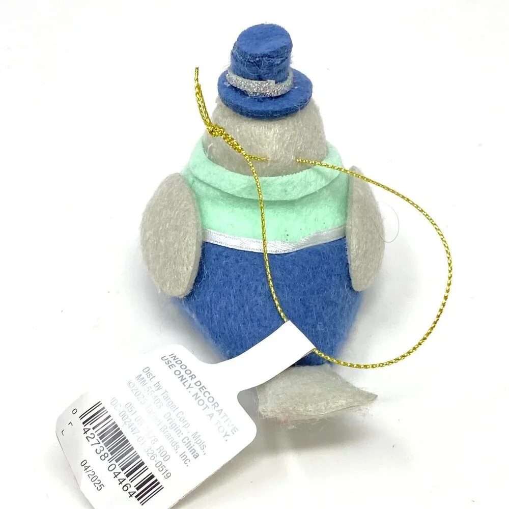 Christmas Featherly Friends™ Ornament Blue Top Hat - Wondershop™